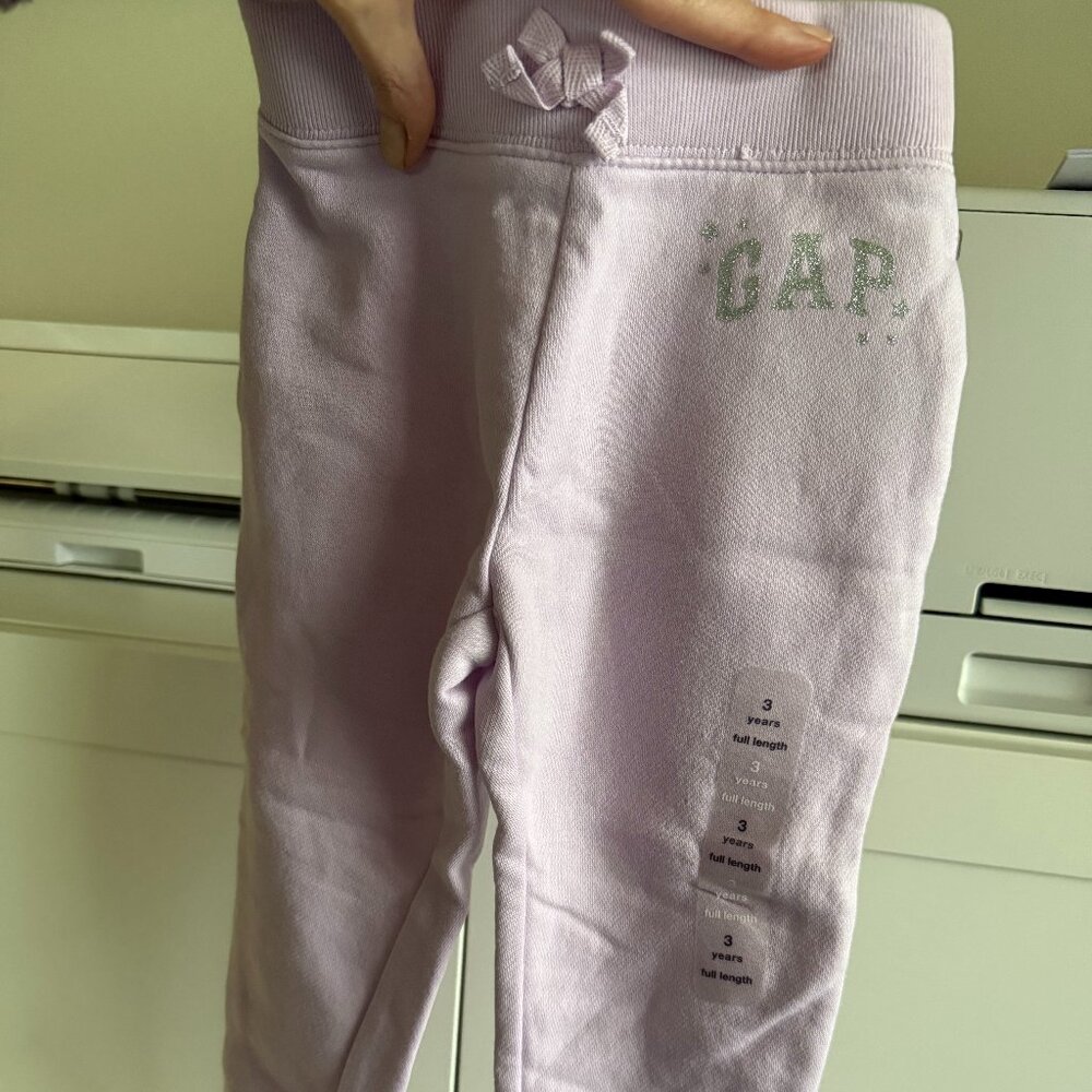 NWT Purple GAP Joggers Size 3 years